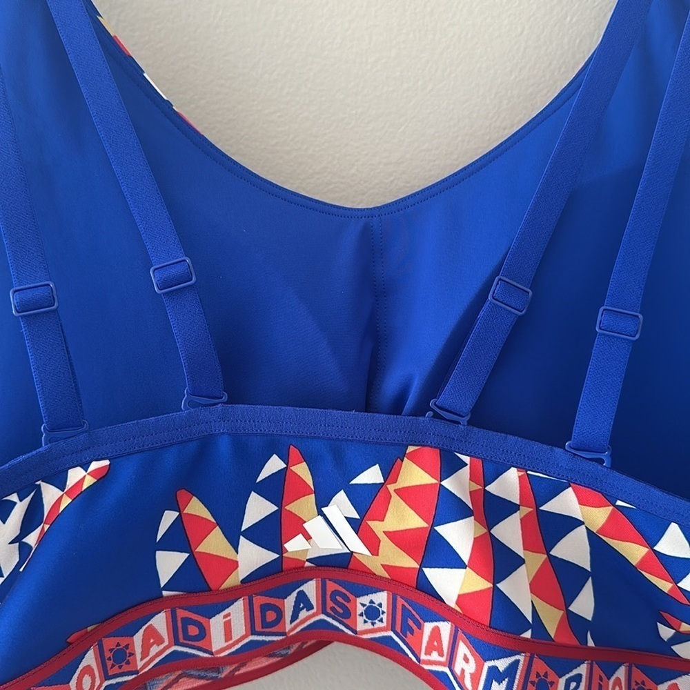 adidas x FARM Rio NWT Medium-Support Bra
Blue Sz 4X Activewear Colorful Sporty - Picture 8 of 14